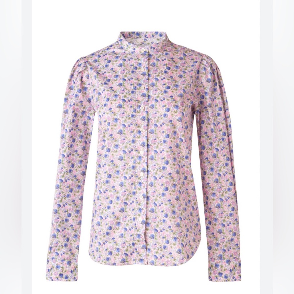 🪻🌸The Shirt by Rochelle Behrens  floral puffed-shoulder